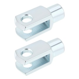 Briny River Pack of 2 M10 x 1.5 Air Cylinder Rod Clevis 52 mm Right Thread Y Connector for Electronic Automation Devices