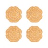 Phantomon Lace Round Crochet Doilies Handmade Coasters, 4-Inch, Pack of