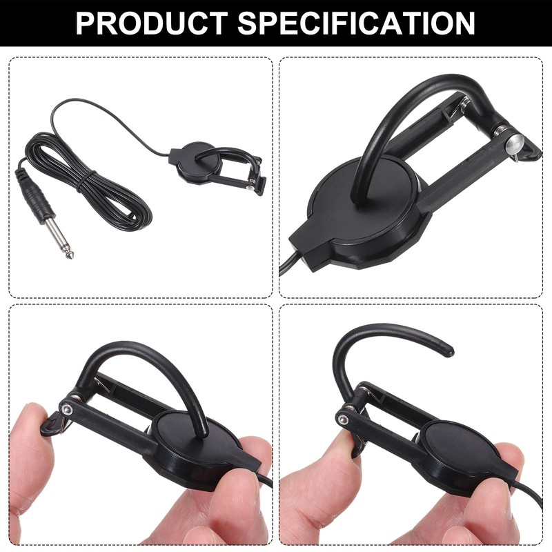 QUARKZMAN Clip Violin Pickup with 6 mm Plug Instrument Violin