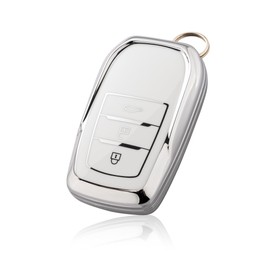 [Unhoke] New Harrier 80 Series Key Case Corolla Cross Late Type Yaris Cross Smart Key Case Prius 60 Series Rankle 250 Series 300 Series Crown Crossover Sports Key Cover TPU Scratch Resistant (Off White)