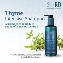 SH-RD Thyme Intensive Shampoo for Itchy Scalp and Dandruff Relief | 1% Zinc Pyrithione Added | Soothing, Rebalancing Scalp Condition - 16.9oz/500ml