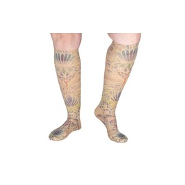 Lymphedivas Dragonfly Medical Graduated Compression Sock Pair 20-30mmHg (Short Closed-Toe Medium)