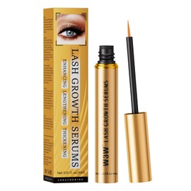 Updated W3W Lash Serum for Eyelash Enhance, Eyelash Growth Serum, Gentle Formula for Longer, Fuller, and Thicker Lashes, 4ml