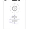 McAlpine 1�" Standard Shower Waste - 85mm CP Brass STW85CPB