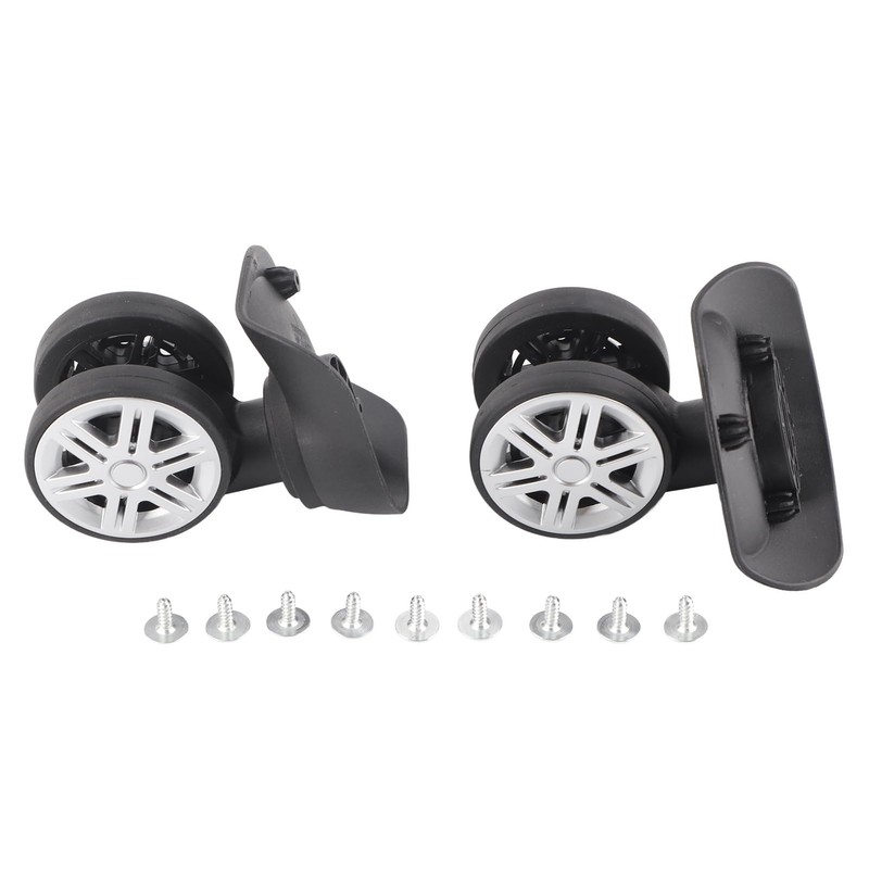 Majatou 1 Pair Luggage Suitcase Wheels, Outdoor Mutes Double Row