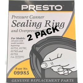 2 Pk, Presto Pressure Cooker Sealing Ring 09985