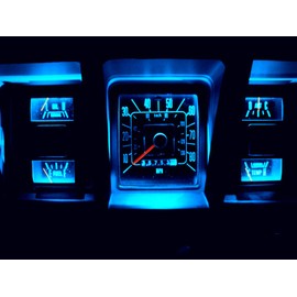WLJH Super Bright Ice Blue Dash Instrument Cluster Panel Gauge Lighst Backlighting Indicator Lamp Bulb Full Led Light Kit For Ford F150 F250 F350 1967-1979, Pack of 8