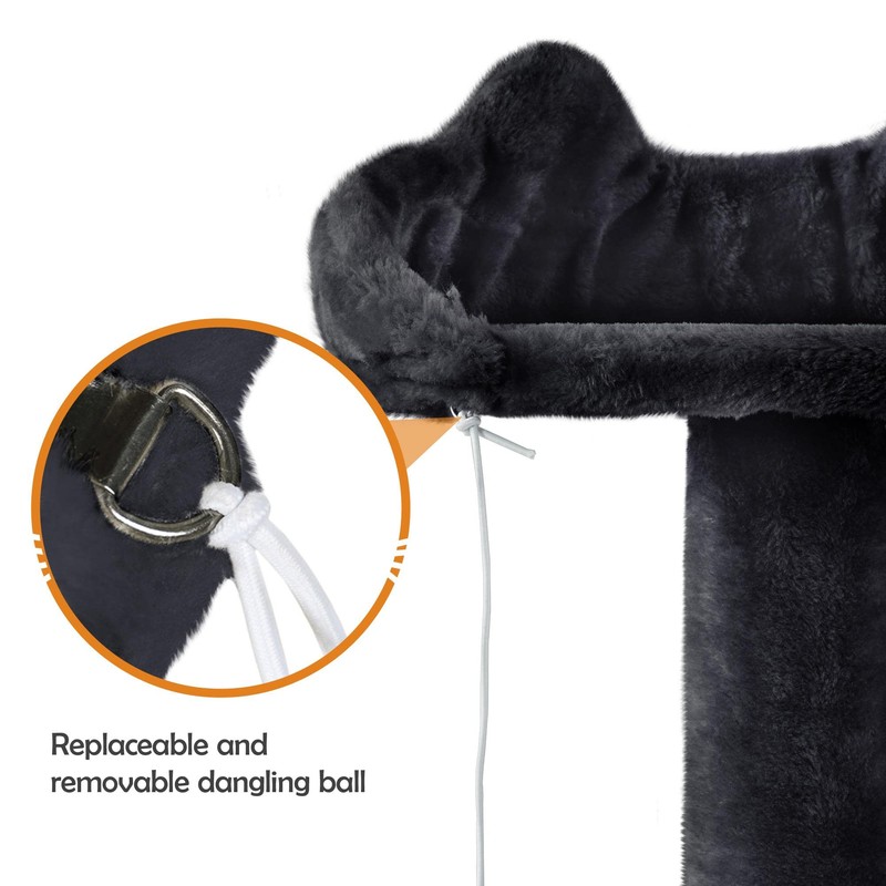 Topeakmart 61in Cat Tree for Indoor Cats, Cat Tower with