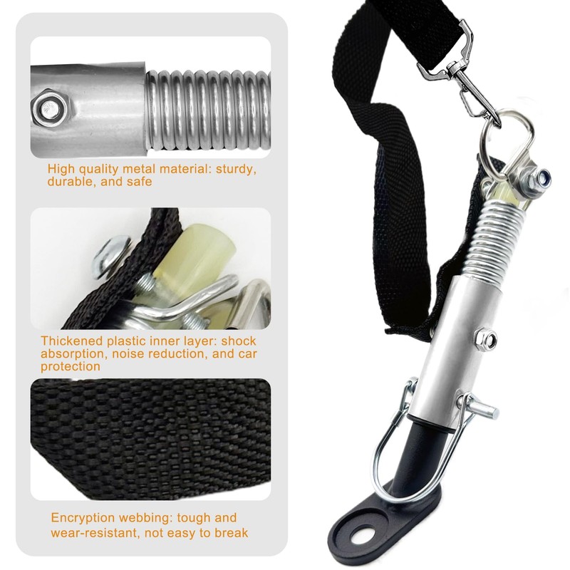 Universal Heavy-Duty Steel Bicycle Trailer Hitch Coupler - Quick-Release Connector