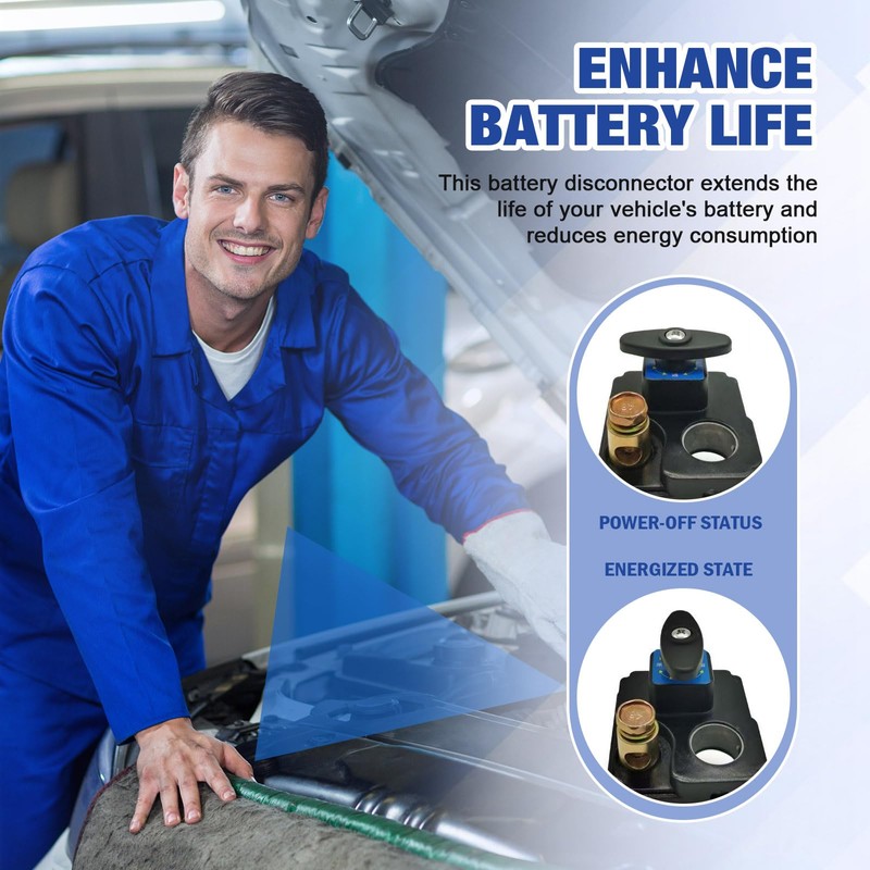 Xanadued 2 Pack Smart Car Battery Disconnect Switch, Heavy Duty