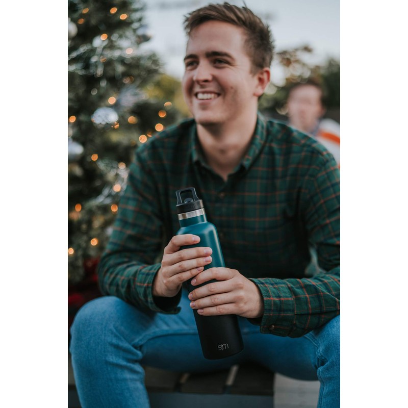 Simple Modern Ascent Botella de agua, tapa de popote de