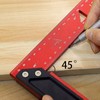 150mm Double 45 Degree Woodworking Angle Ruler L Measurements Ruler