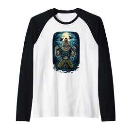 Werewolf Ripping Alpha Wolf Meme Raglan Baseball Tee