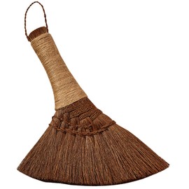 Ipetboom Short Handle Broom Home Palm Fiber Broom Sweeper Broom Dusters for Cleaning Desktop Dust Brush