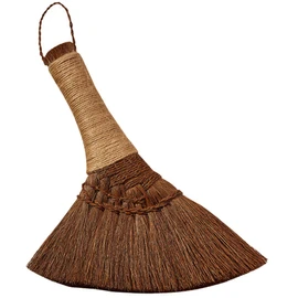 Ipetboom Short Handle Broom Home Palm Fiber Broom Sweeper Broom Dusters for Cleaning Desktop Dust Brush