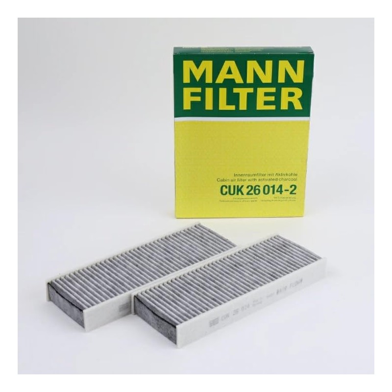 MANN CUK26014-2 Man Filter with Activated Carbon Air Conditioner Cabin