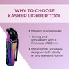 Kasher’s Lighter Necklace with Lighter Tool - Lightweight & Multipurpose