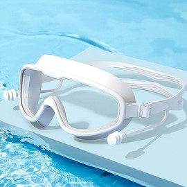 Swimview Integrated Earplug Clear Anti-Fog Swimming Goggles Swimming Goggles