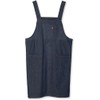 Edwin Apron with Two Stage Adjustable Back Button, Denim H-Shape,