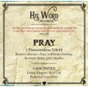 His Word Anointing Oil Gift Set, Pray Without Ceasing, Extra