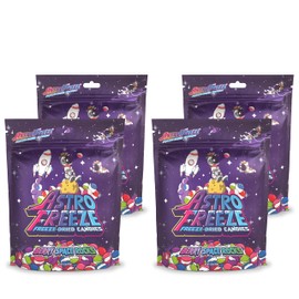 Premium Freeze Dried Berry Candies - [4-pack] 18oz 1.13lb - Berry Space Rocks Freeze Dried Candy - Flavors = Melon Berry, Wild Cherry, Berry Punch, Raspberry, & Strawberry