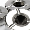 com-four® 3x Ashtray made of stainless steel - Wind ashtray
