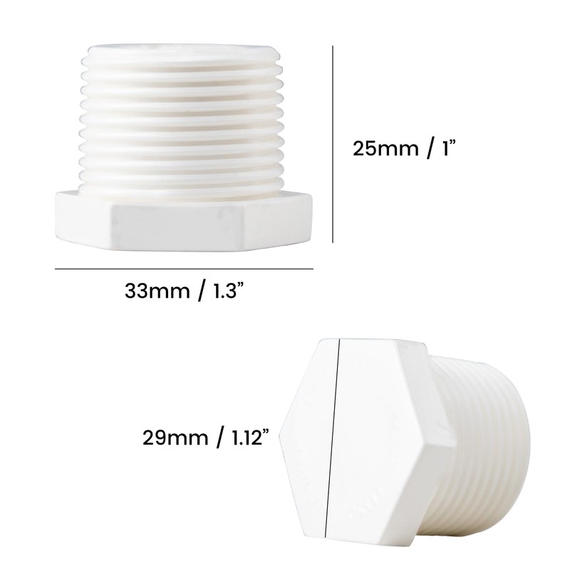 12Pcs 3/4 Inch NPT Male Thread Plugs Water Heater Drain