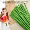 (2PCS)1 roll of green tubular flower stems wrap, 192 inches
