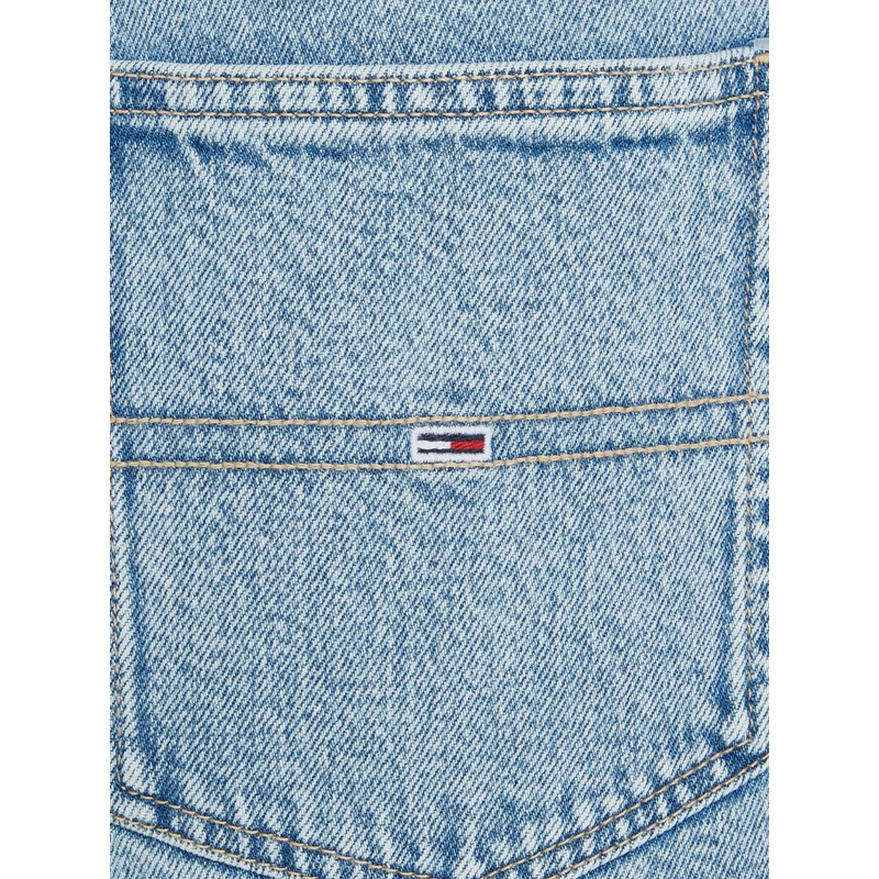 Tommy Jeans Women's Denim Mini Denim Skirt with Stretch, Blue