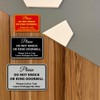 Signs ByLITA Classic Framed Do not Knock or Ring Door