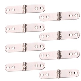 8 Pieces 180 Degree Folding Flush Hatch Hinges, Sewing Machine Tray Table Hinge Table Hinge for Multiple Folding Table Tops Computer Desk Sewing Machine