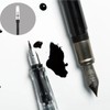 6 Pack Black Universal Fountain Pen Ink Converter, Push in