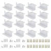 ECO-WORTHY 16 Units Solar Panel Mounting Brackets,Z Bracket Sets Lightweight