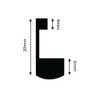Kenro Frisco Series Black Photo Frame 10x10 Inch / 25x25cm