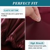 HFCNMY Seat Covers for Dining Chairs, Stretch Waterproof PU Dining