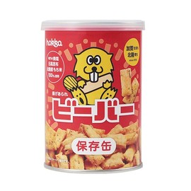 Hokuriku Seika Beaver Storage Can, Fried Arare, 2.1 oz (60 g)