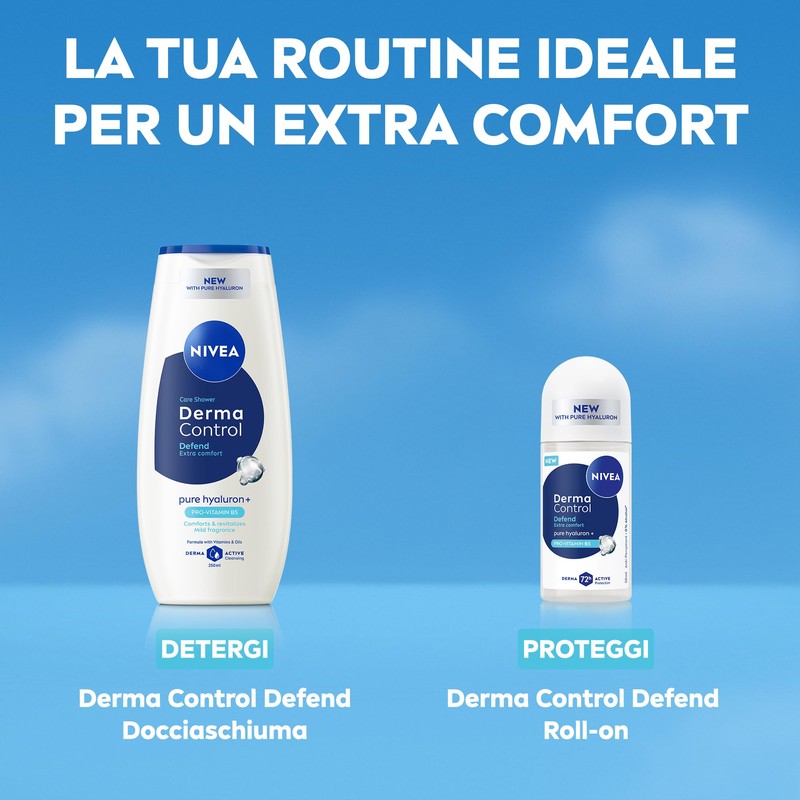 NIVEA Deodorante Roll On Derma Control Defend Extra Comfort 50