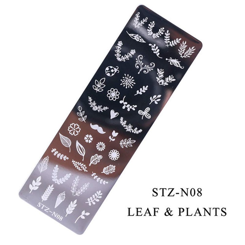 5pcs Flower Flower Lace Butterfly Stamping Plate Nail Stamp Nail