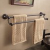 WOLIBEER Bronze Double Towel Bar, Adjustable 14.96 to 26.57 inches