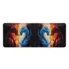 HUIACONG Flame Dragon Wallet for Men Slim Leather Wallets for
