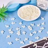 100 Pcs Acrylic Cross Beads for Bracelet Glow in The