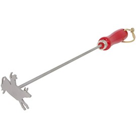BBQ Fans Bull Rider Branding Iron for Steak, Buns, Wood & Leather