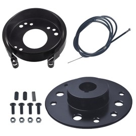 4.5" Rear Drum Brake Band Cable Kit with Sprocket Hub Adapter 3/4" Bore 3/16" Keyway For Go Kart Cart Drift Trike Mini Bike Dune Buggy Quad ATV For Predator 212cc 196cc 5.5hp 6.5hp Parts