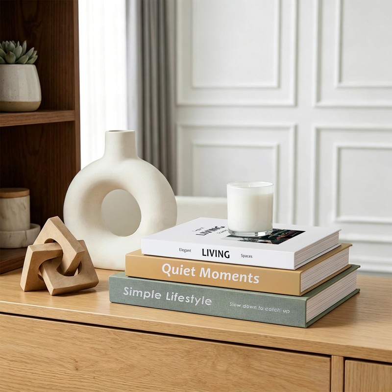 YKANYN Decorative Books for Home Decor, Aesthetic Fake Book Storage