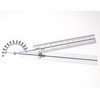 Set of 6 Piece Spinal Finger Goniometer Protractor Ruler 360