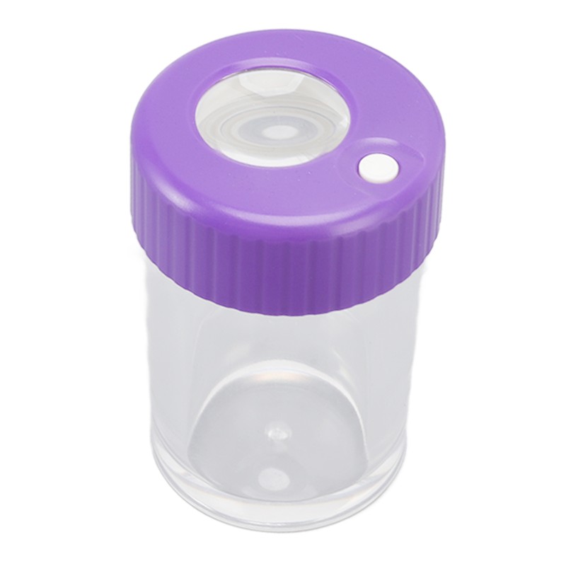 Magnifying Viewing Jar Multifunction Waterproof Magnifying Glass Storage Jar with