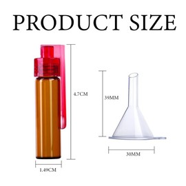 6 PCS Mini Salt and Pepper Shaker Glass with Funnel Salt Shakers, Dining Table Salt and Pepper Pots,for Outdoor Activities Traveling Cooking