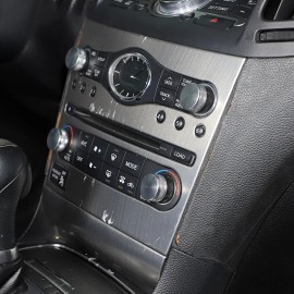xiaoerdian2020 Silver Air Condition&Volume Trim Knob Switch Ring For Infiniti G Series 2007-13