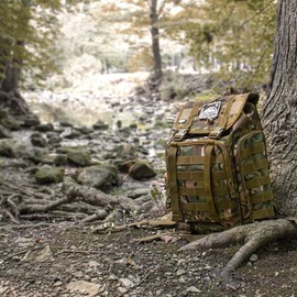 Sirius Survival “The Rambler” - 40L Tactical Backpack with MOLLE Webbing (Camo)