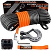 Synthetic Winch Rope Kit, 3/16" x50 ft 8500LBS Winch Cable